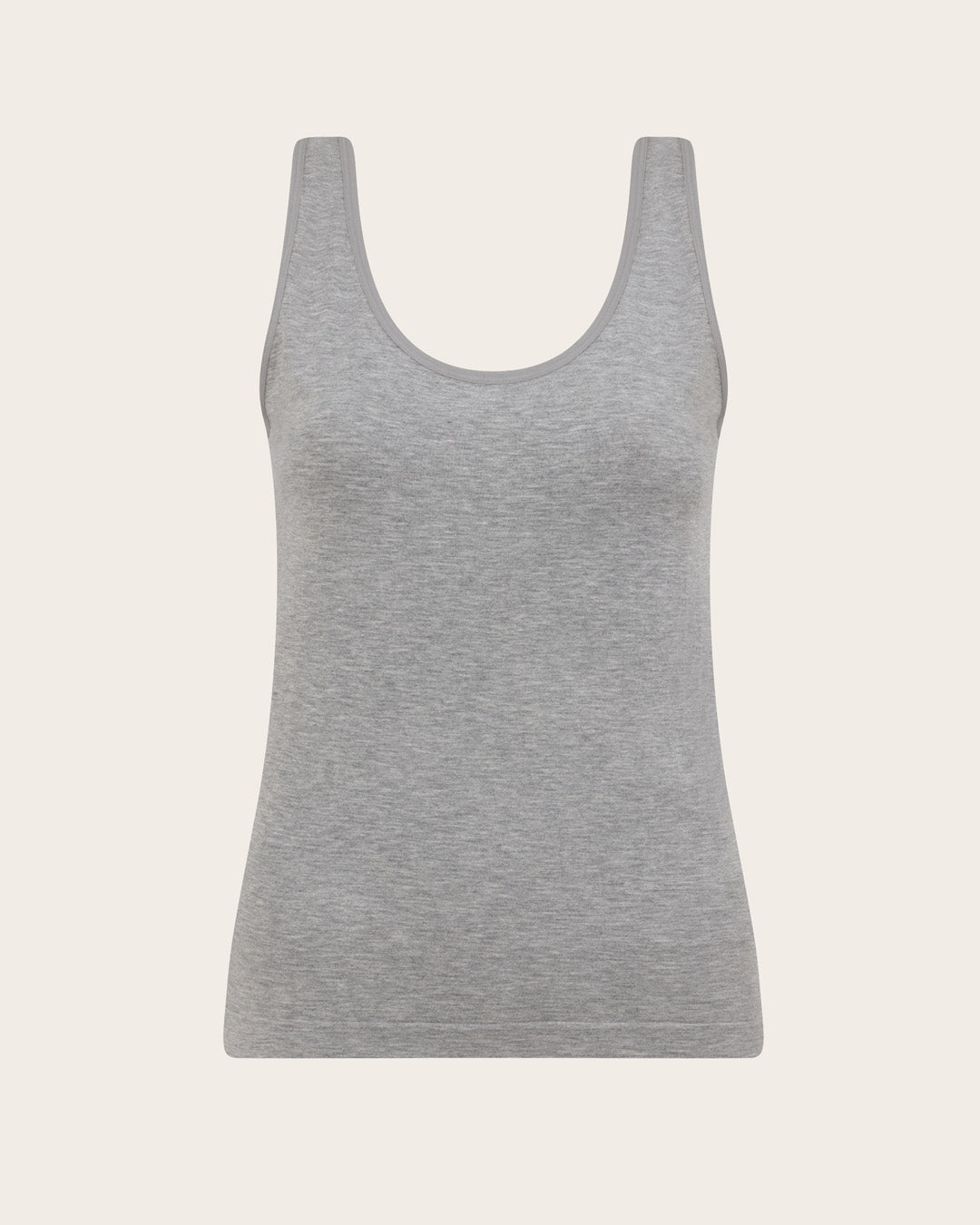 Camiseta de tirantes de capa base - Gris claro jaspeado