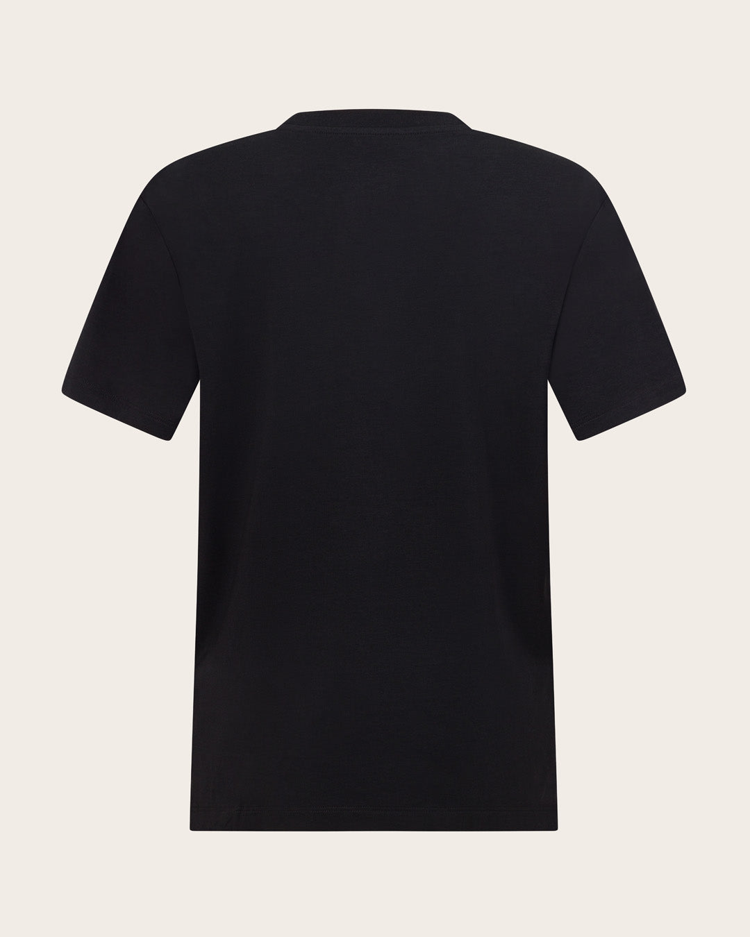 Camiseta clásica de cuello redondo para mujer - Negra