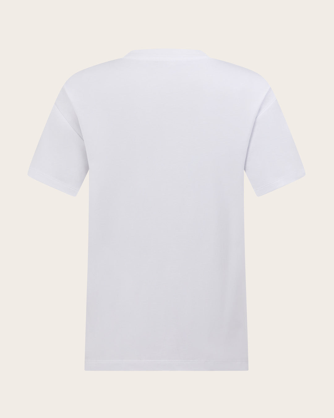 Camiseta clásica de cuello redondo para mujer - Blanca