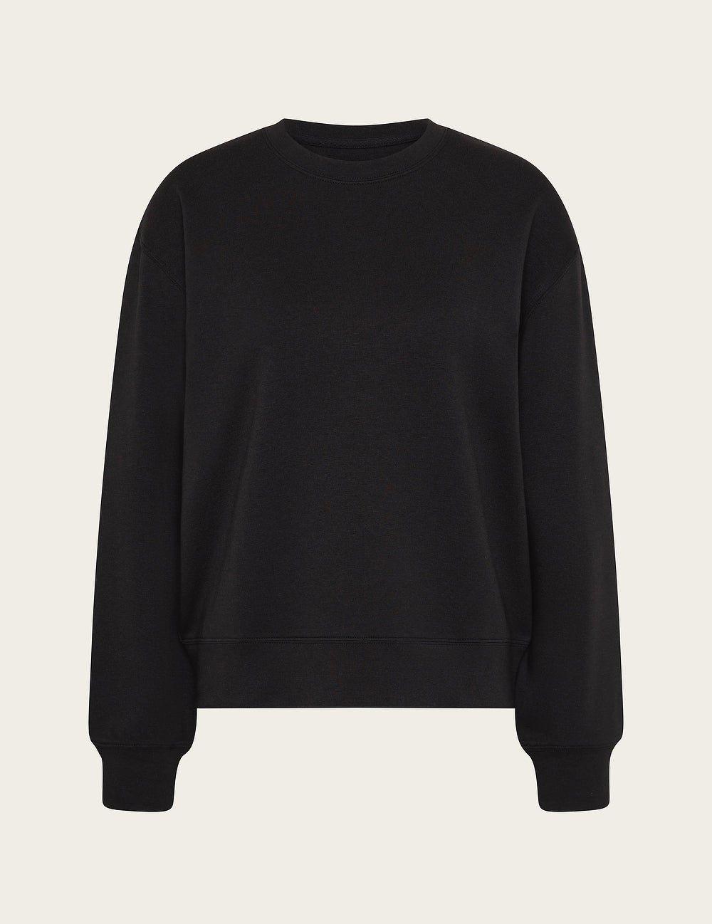 Suéter de cuello redondo para mujer - Negro