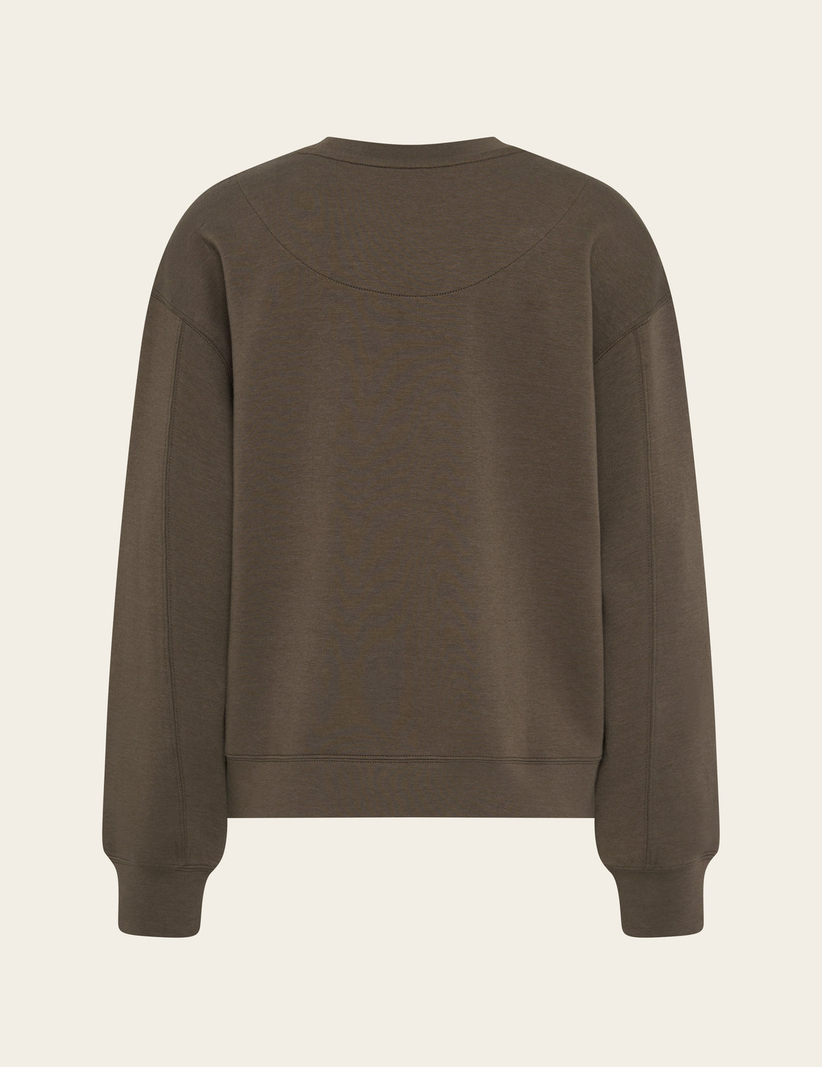 Suéter de cuello redondo para mujer - color ostrа