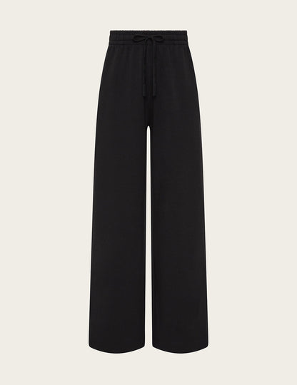 Pantalones deportivos rectos para mujer - Negro