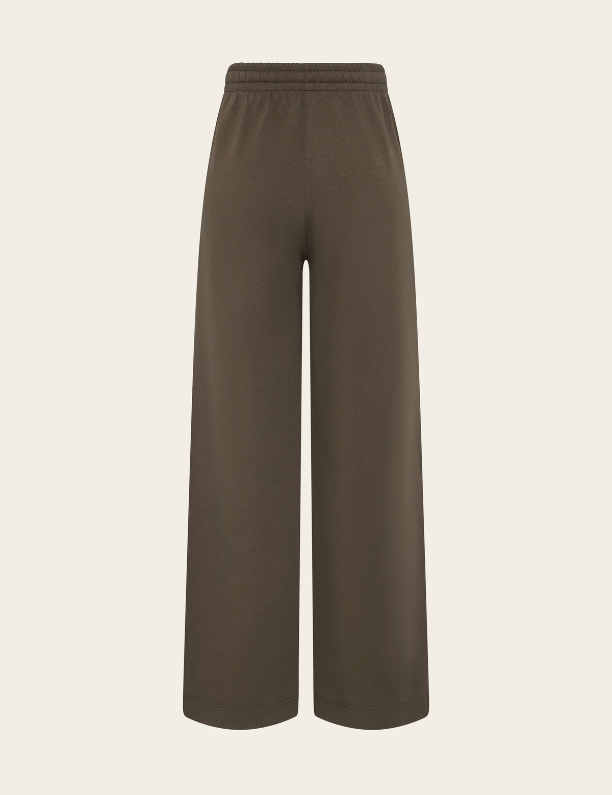 Pantalones deportivos de pierna recta para mujer - color ostrа