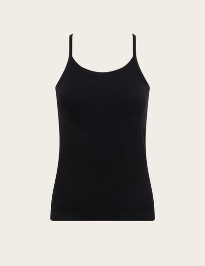 Camiseta de tirantes deportivos de capa base - Negro