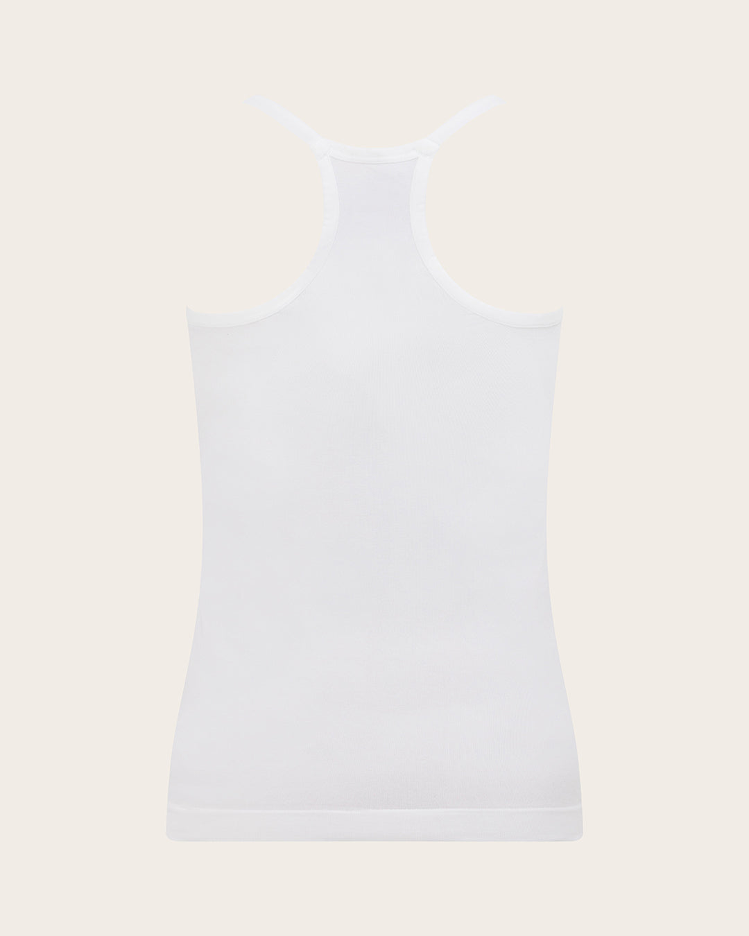 Camiseta de tirantes de capa base con espalda nadadora - Blanco