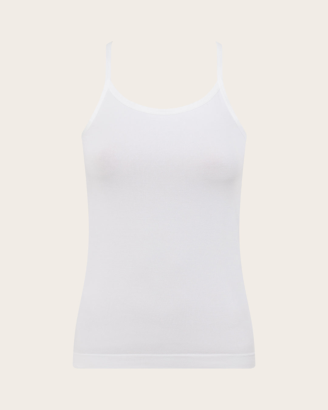 Camiseta de tirantes de capa base con espalda nadadora - Blanco