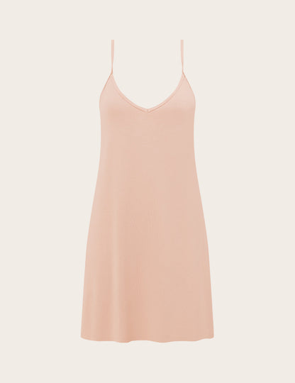 Camisola de capa base con escote en V - Almendra