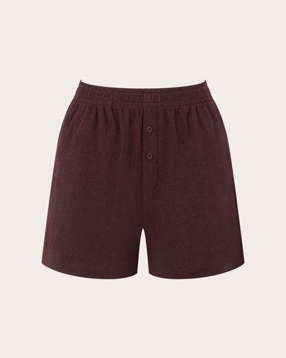 Pantalones cortos de estar por casa - Mora