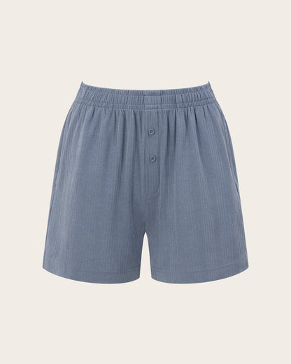 Shorts de descanso - Azul acero