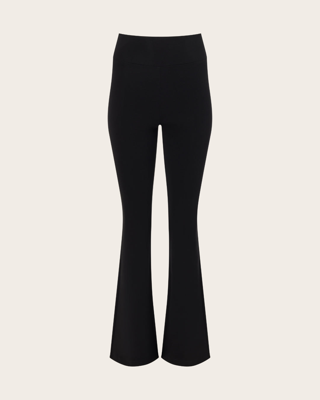 Pantalones acampanados de cintura alta - Regulares - Negros