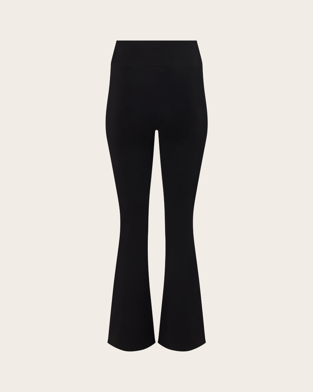 Pantalones acampanados de cintura alta - Regulares - Negros