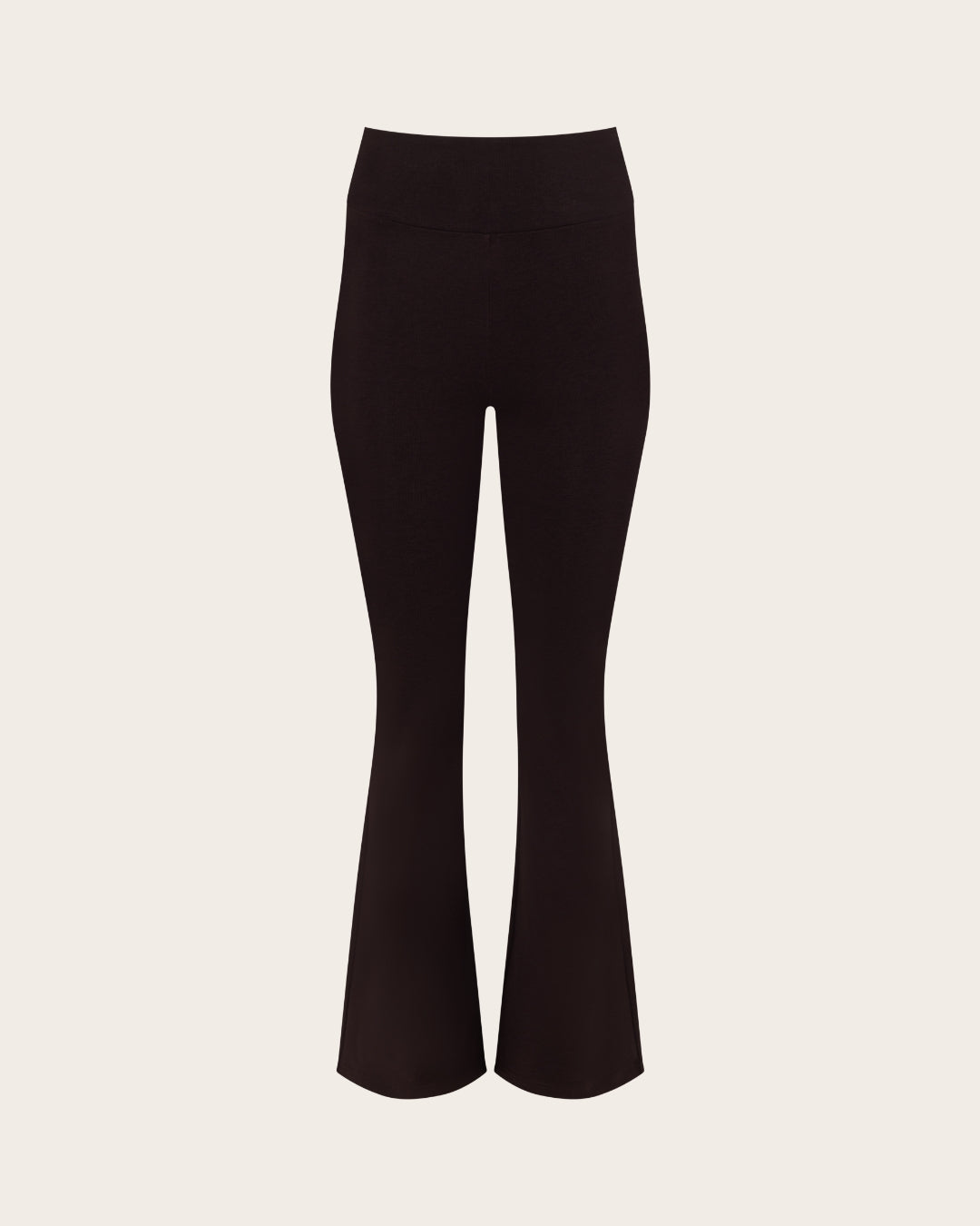 Pantalones acampanados de cintura alta - Cortos - Algarroba