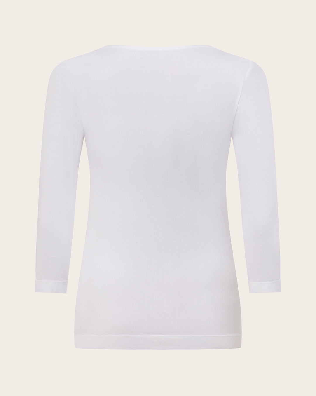 Camiseta de capa base de manga 3/4 - Blanca