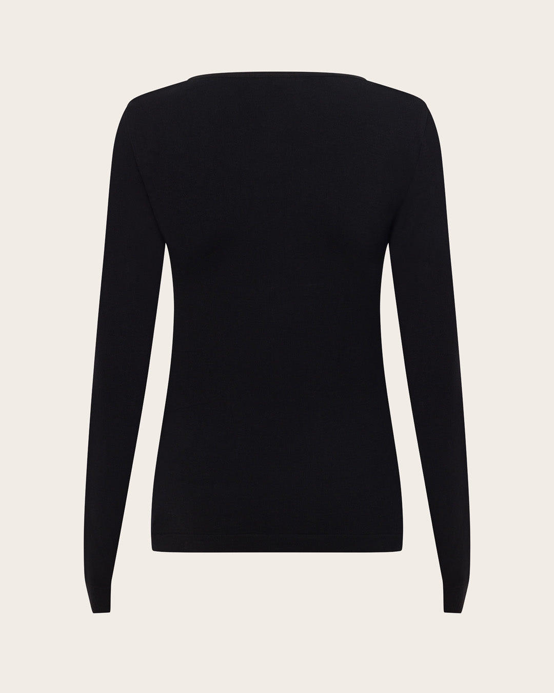 Camiseta interior de manga larga para mujer - Negro