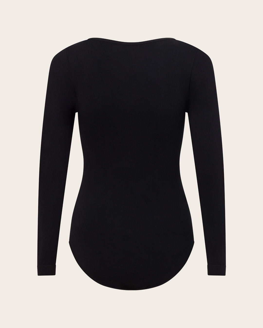 Body de manga larga de capa base - Negro