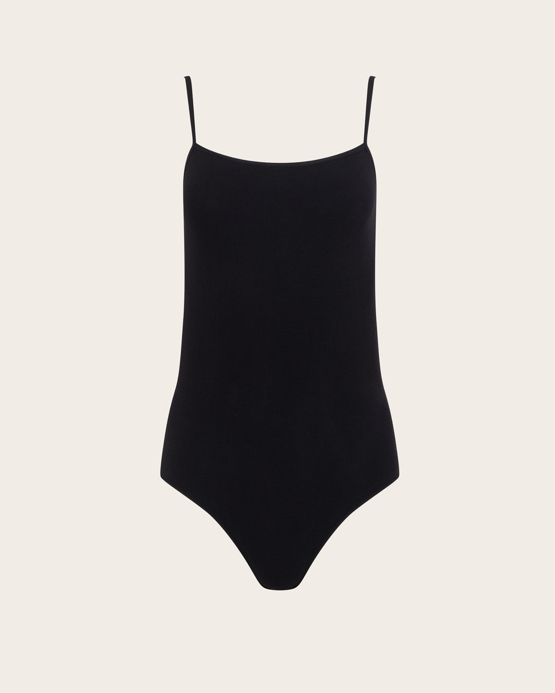Body tipo camiseta de tirantes de capa base - Negro