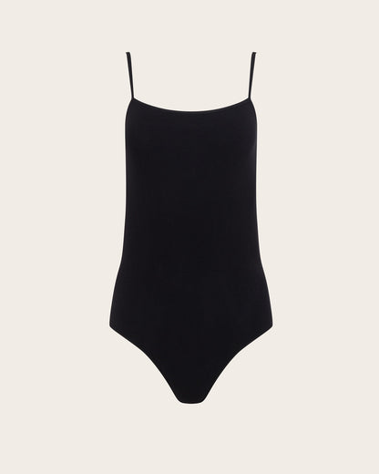 Body tipo camiseta de tirantes de capa base - Negro
