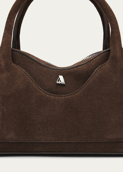 Bolso Hilma Mini de ante marrón