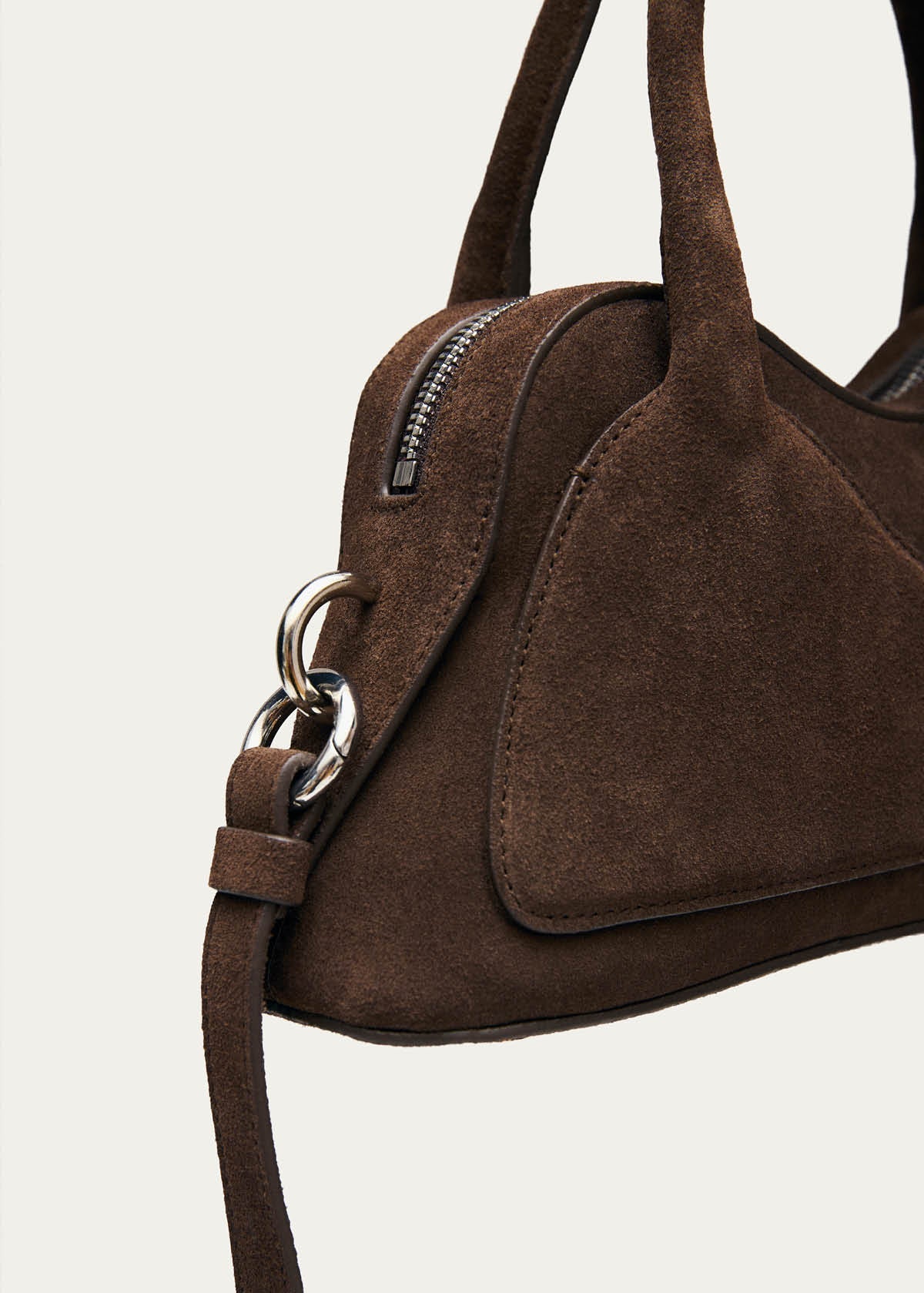 Bolso Hilma Mini de ante marrón