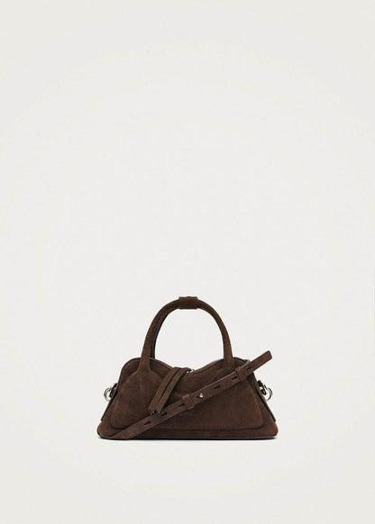 Bolso Hilma Mini de ante marrón