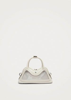 Bolso Hilma Mini de cuero vinílico blanco