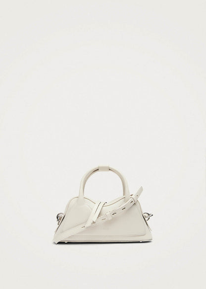 Bolso Hilma Mini de cuero vinílico blanco
