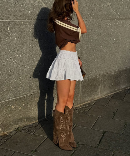 Botas vaqueras Lavinia marrón