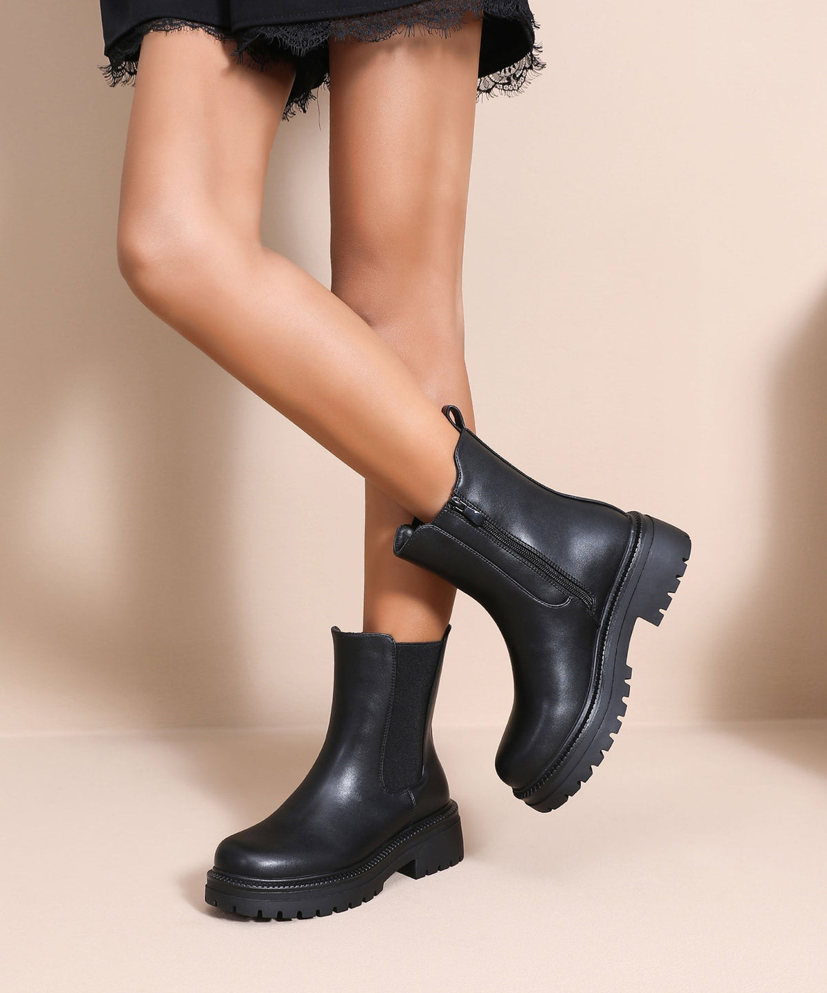 Botines Chelsea Lania negros