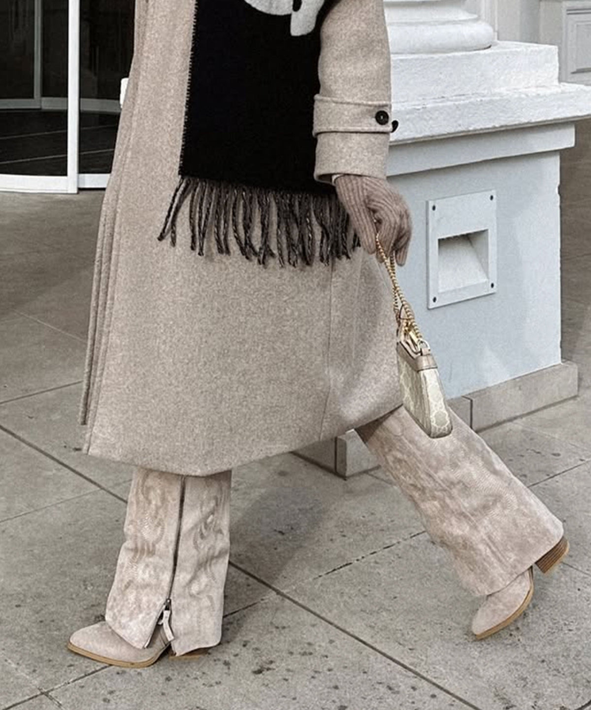 Botas vaqueras Lavinia beige