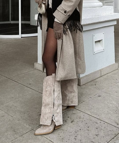 Botas vaqueras Lavinia beige