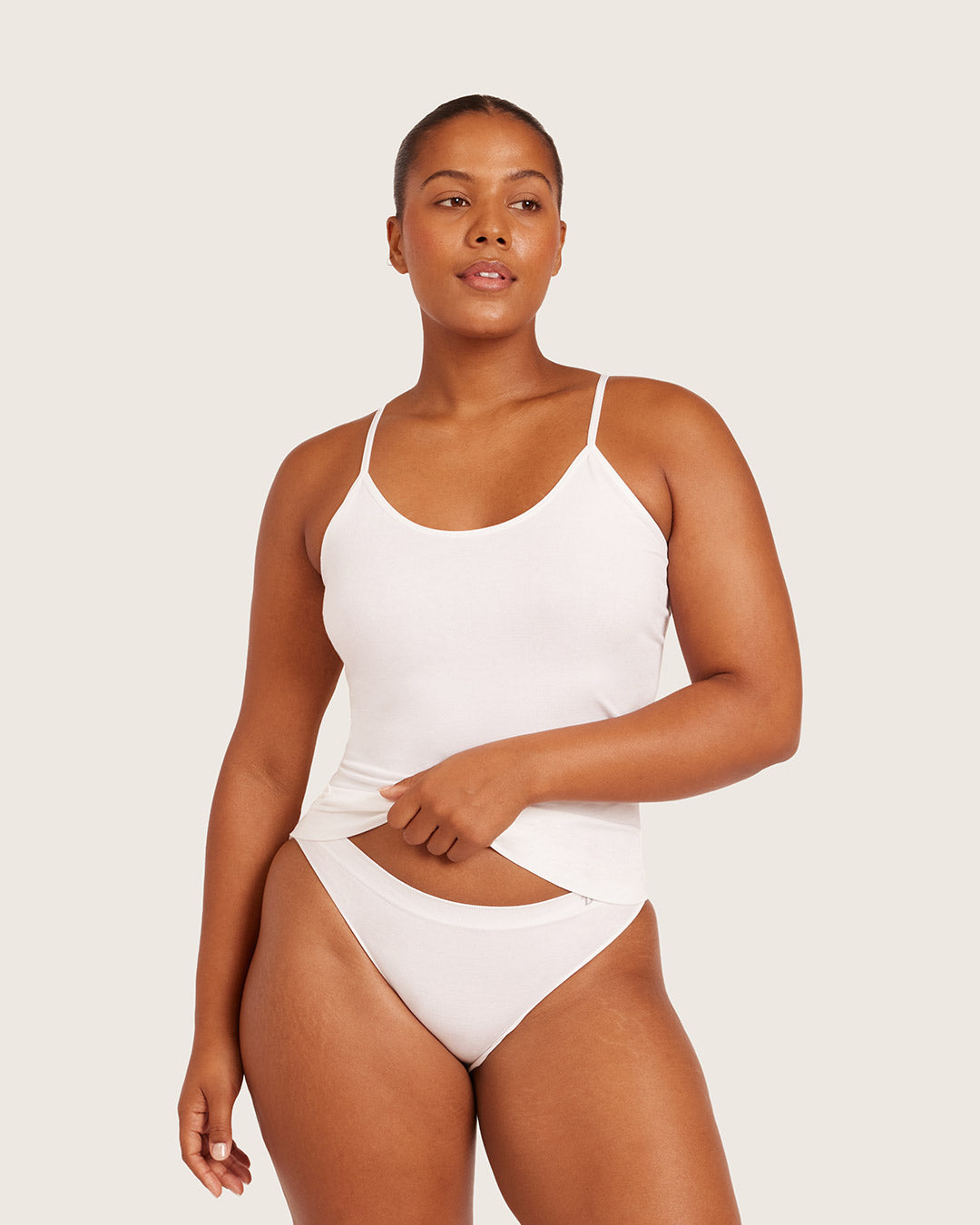 Camiseta de tirantes de capa base - Blanca