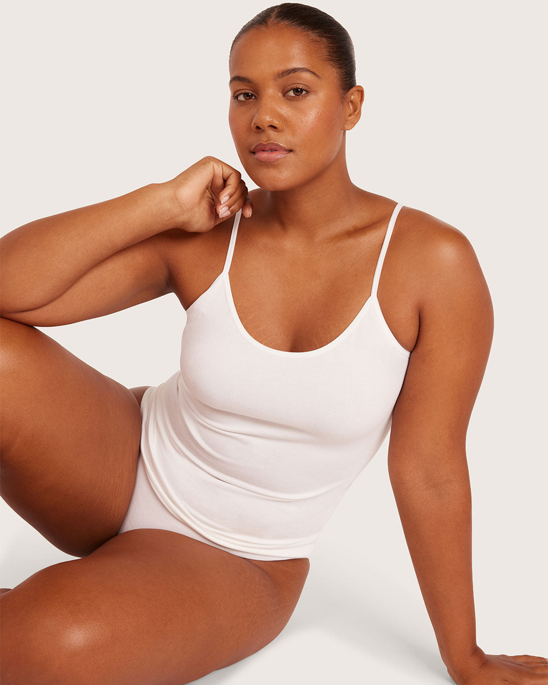 Camiseta de tirantes de capa base - Blanca