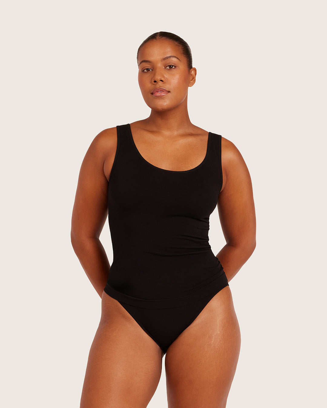 Camiseta sin mangas de capa base - Negra