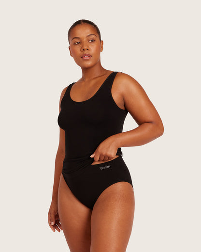Camiseta sin mangas de capa base - Negra