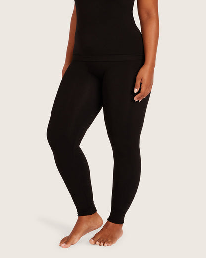 Leggings largos de primera capa - Negro