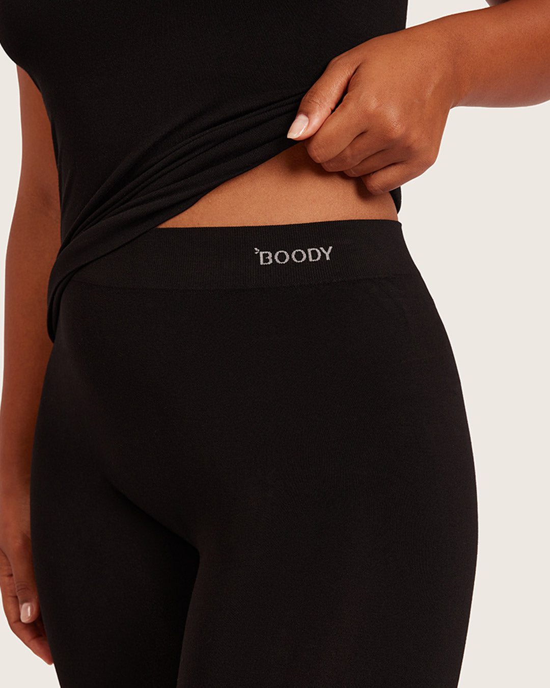 Leggings largos de primera capa - Negro