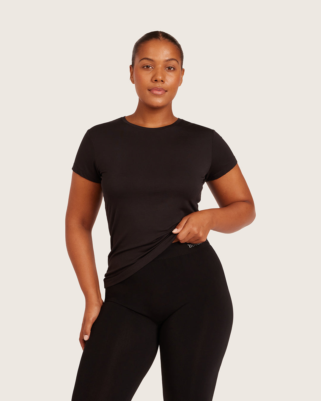 Leggings largos de primera capa - Negro