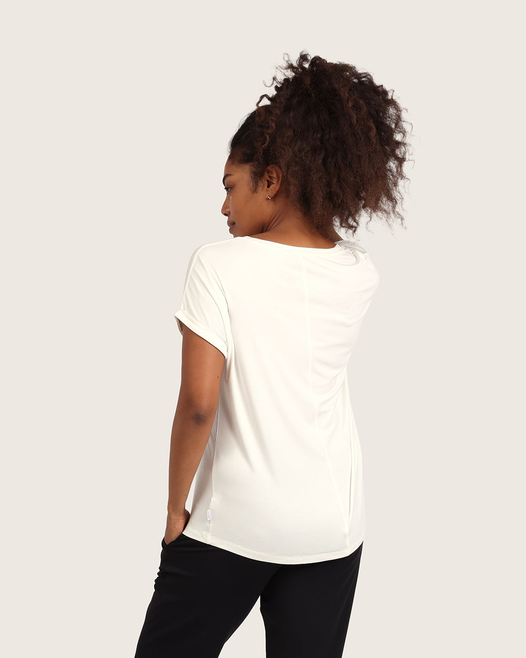 Top de descanso Downtime - Blanco natural