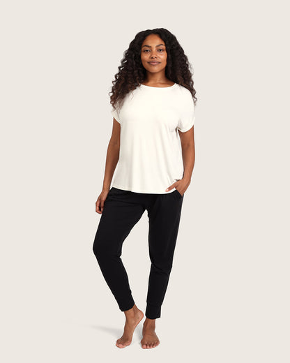 Top de descanso Downtime - Blanco natural