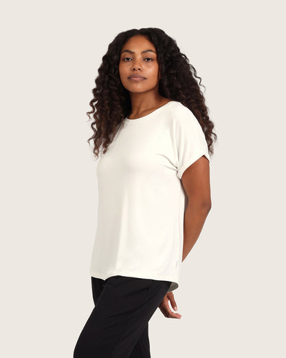 Top de descanso Downtime - Blanco natural
