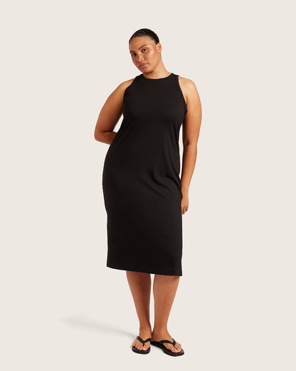 Vestido con espalda deportiva - Negro