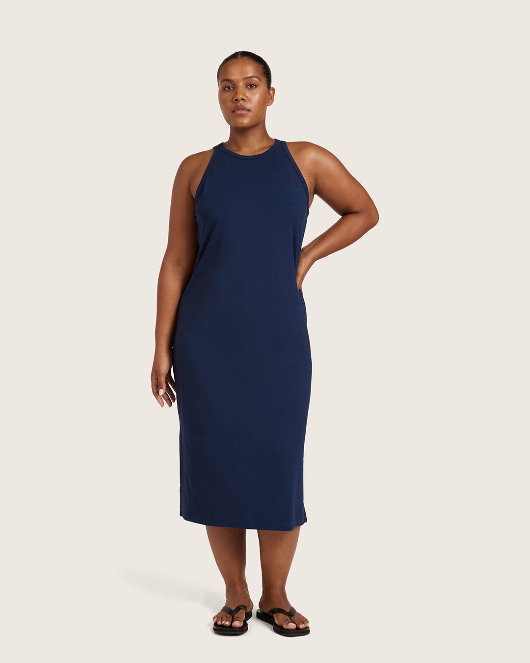 Vestido con espalda de nadador - Azul marino