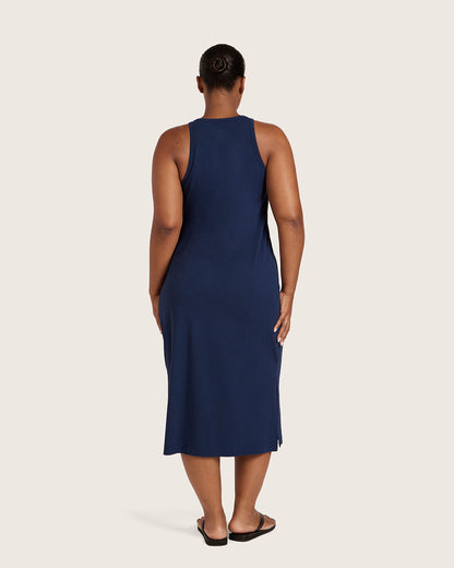 Vestido con espalda de nadador - Azul marino