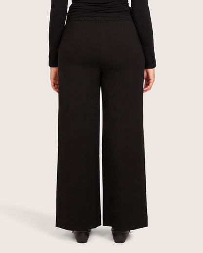 Pantalones de corte relajado - Regular - Negro