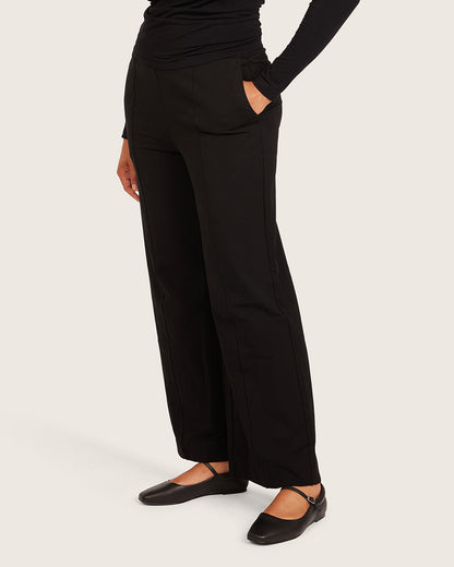 Pantalones de corte relajado - Regular - Negro