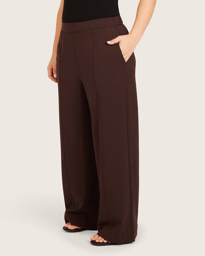 Pantalones de corte relajado - Cortos - Algarroba