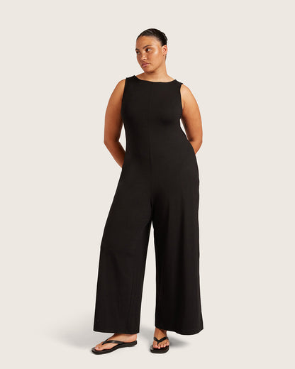 Mono de escote barco - Negro