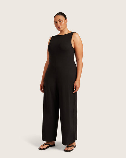 Mono de escote barco - Negro