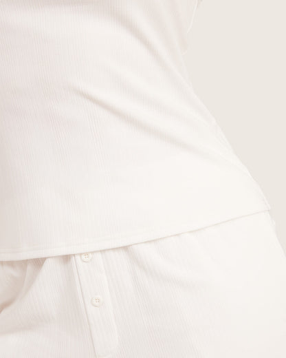 Camiseta de tirantes Lounge - Blanco tiza