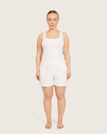 Camiseta de tirantes Lounge - Blanco tiza